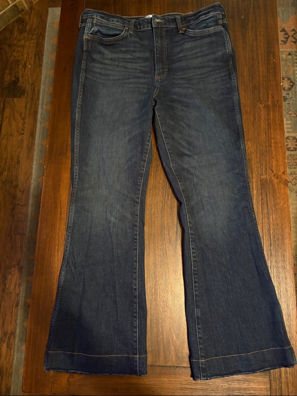 Men’s Wrangler Retro High Rise Trouser Indigo Bootcut Jeans